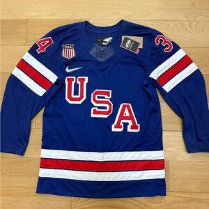 Auston Matthews Team USA Nike Olympic Hockey Jersey Authentic 2026 Milan Sz M